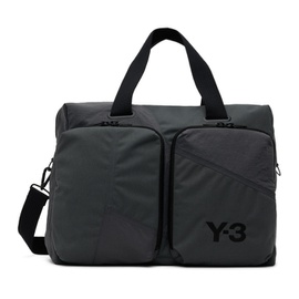 Y-3 Gray Holdall Duffle Bag 231138M169002