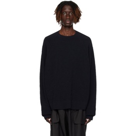 Y-3 Black Relaxed-Fit Sweater 231138M201004