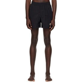 Y-3 Black Bonded Swim Shorts 231138M208001