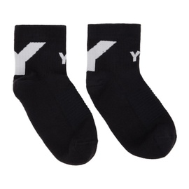 Y-3 Black Lo Socks 231138M220002