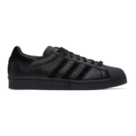 Y-3 Black Superstar Sneakers 231138M237006