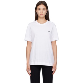 ZEGNA White Embroidered T-Shirt 231142F110001