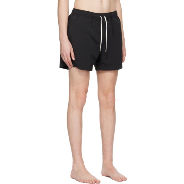  ZEGNA Black Printed Swim Shorts 231142M208001