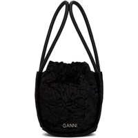 가니 GANNI Black Mini Knot Shoulder Bag 231144F048024