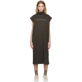 피어오브갓 Fear of God 에센셜 ESSENTIALS Gray Sleeveless Midi Dress 231161F052023