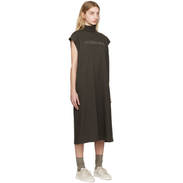  피어오브갓 Fear of God 에센셜 ESSENTIALS Gray Sleeveless Midi Dress 231161F052023