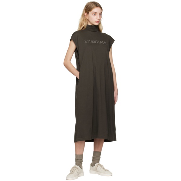  피어오브갓 Fear of God 에센셜 ESSENTIALS Gray Sleeveless Midi Dress 231161F052023