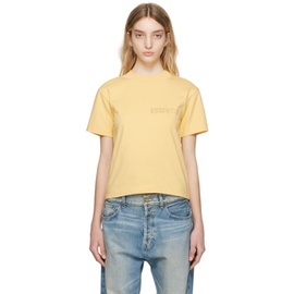 에센셜 Essentials Yellow Crewneck T-Shirt 231161F110009