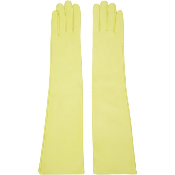 메종마르지엘라 메종마르지엘라 Maison Margiela Yellow Four Stitches Gloves 231168F012000