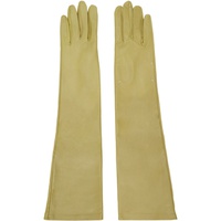 메종마르지엘라 Maison Margiela Khaki Four Stitches Gloves 231168F012003