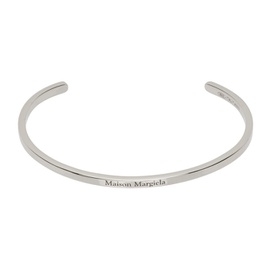 메종마르지엘라 Maison Margiela Silver Logo Cuff Bracelet 231168F020001