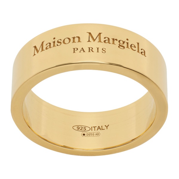 메종마르지엘라 메종마르지엘라 Maison Margiela Gold Engraved Ring 231168F024009