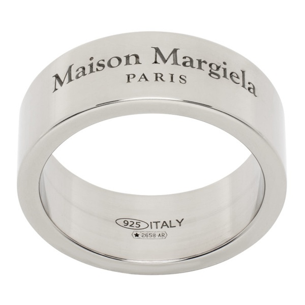 메종마르지엘라 메종마르지엘라 Maison Margiela Silver Engraved Ring 231168F024010