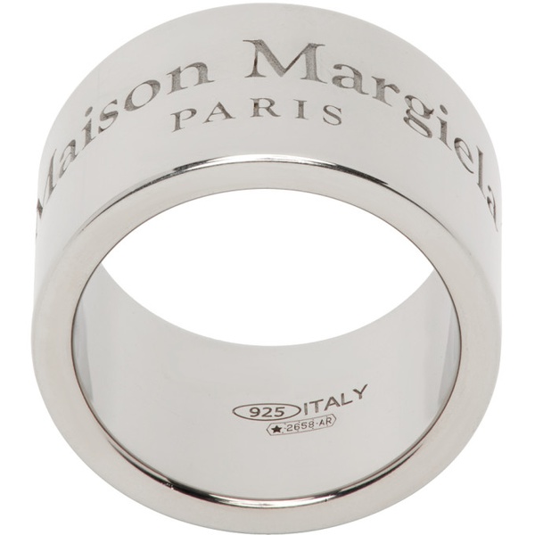 메종마르지엘라 메종마르지엘라 Maison Margiela Silver Thick Band Ring 231168F024013