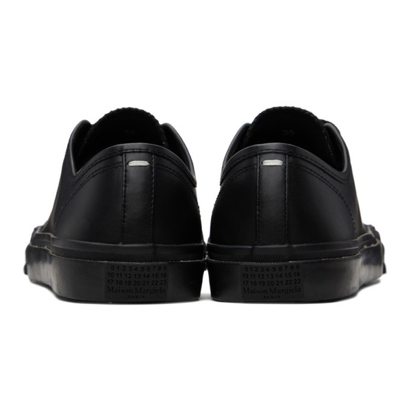 메종마르지엘라 메종마르지엘라 Maison Margiela Black Tabi Sneakers 231168F128034