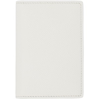 메종마르지엘라 Maison Margiela White Four Stitches Card Holder 231168M163000