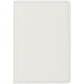 메종마르지엘라 Maison Margiela White Four Stitches Card Holder 231168M163000