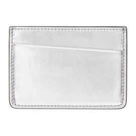 메종마르지엘라 Maison Margiela Silver Leather Card Holder 231168M163003