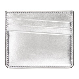 메종마르지엘라 Maison Margiela Silver Leather Card Holder 231168M163004