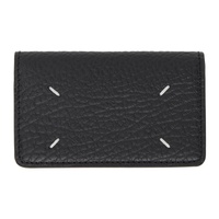 메종마르지엘라 Maison Margiela Black Leather Card Holder 231168M163043