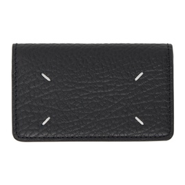 메종마르지엘라 Maison Margiela Black Leather Card Holder 231168M163043