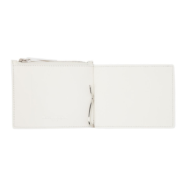 메종마르지엘라 메종마르지엘라 Maison Margiela White Four Stitches Wallet 231168M164018