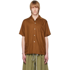 메종마르지엘라 Maison Margiela Brown Patch Shirt 231168M192004