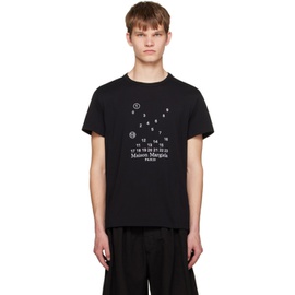 메종마르지엘라 Maison Margiela Black Embroidered T-Shirt 231168M213017