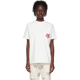 보디 Bode White Star Pocket T-Shirt 231169F110005