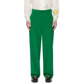 보디 Bode Green Standard Trousers 231169M191016