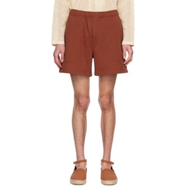 보디 Bode Brown Sweat Shorts 231169M193012