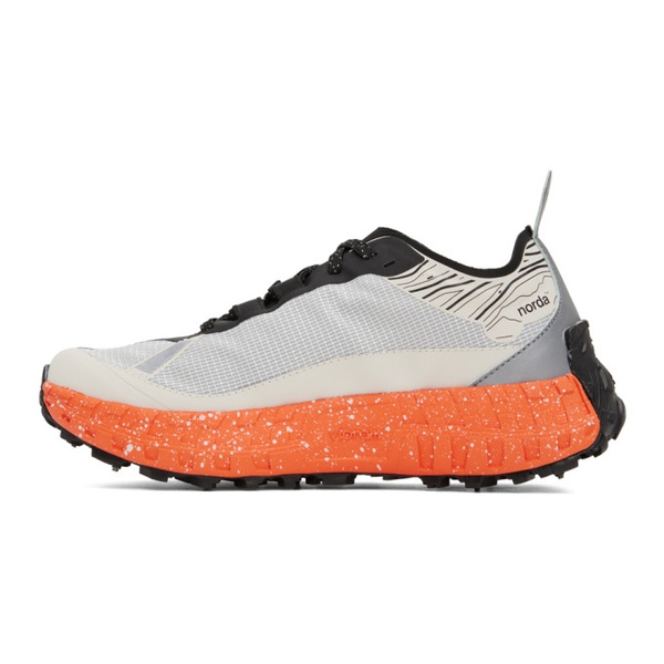  노다 Norda 오프화이트 Off-White & Orange 001 G+ Spike Sneakers 231172F128005