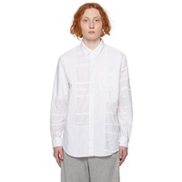 엔지니어드가먼츠 Engineered Garments White Patchwork Shirt 231175M192015