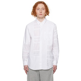엔지니어드가먼츠 Engineered Garments White Patchwork Shirt 231175M192015