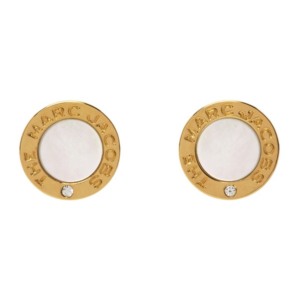 마크제이콥스 마크 제이콥스 Marc Jacobs Gold The Medallion Stud Earrings 231190F009000