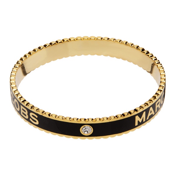 마크제이콥스 마크 제이콥스 Marc Jacobs Gold & Black The Medallion Cuff Bracelet 231190F020000