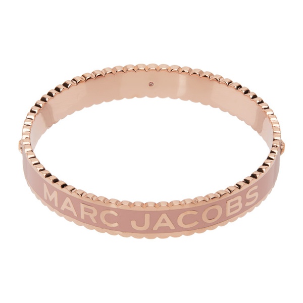 마크제이콥스 마크 제이콥스 Marc Jacobs Rose Gold & Pink The Medallion Cuff Bracelet 231190F020002