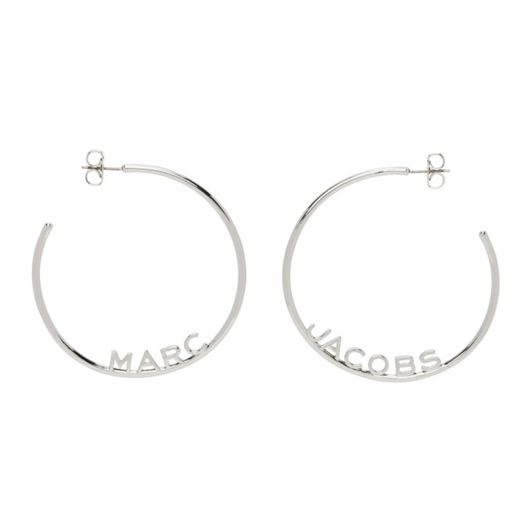 마크제이콥스 마크 제이콥스 Marc Jacobs Silver The Monogram Hoop Earrings 231190F022002