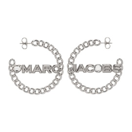 마크 제이콥스 Marc Jacobs Silver The Charmed Chain Hoop Earrings 231190F022005