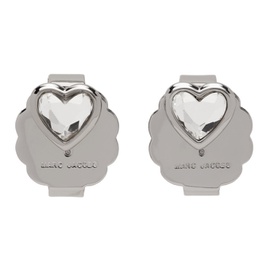 마크 제이콥스 Marc Jacobs Silver The Charmed Heart Stud Earrings 231190F022007