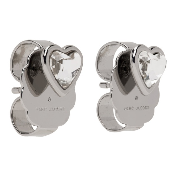 마크제이콥스 마크 제이콥스 Marc Jacobs Silver The Charmed Heart Stud Earrings 231190F022007