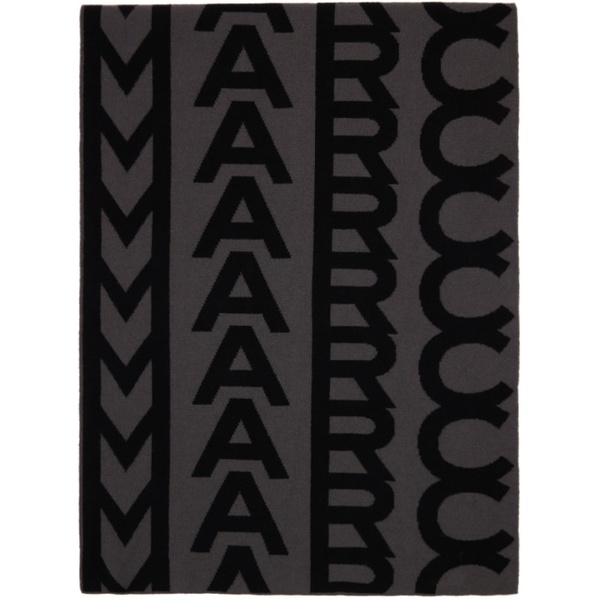 마크제이콥스 마크 제이콥스 Marc Jacobs Black & Gray Monogram Knit 231190F028000