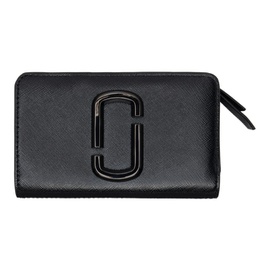 마크 제이콥스 Marc Jacobs Black The Snapshot Compact Wallet 231190F040009