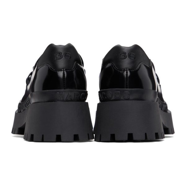 마크제이콥스 마크 제이콥스 Marc Jacobs Black The Leather Barcode Monogram Loafers 231190F121000