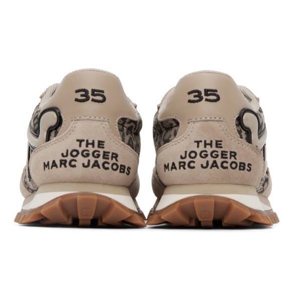 마크제이콥스 마크 제이콥스 Marc Jacobs Beige The Monogram Jogger Sneakers 231190F128004