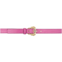 베르사체 진 꾸뛰르 베르사체 Versace Jeans Couture Pink Croc Pin-Buckle Belt 231202F001004