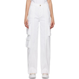 베르사체 진 꾸뛰르 베르사체 Versace Jeans Couture White Cargo Jeans 231202F069011