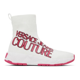 베르사체 진 꾸뛰르 베르사체 Versace Jeans Couture White Atom Sneakers 231202F127004