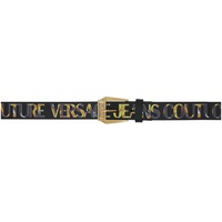 베르사체 진 꾸뛰르 베르사체 Versace Jeans Couture Black Logo Stampa Belt 231202M131000
