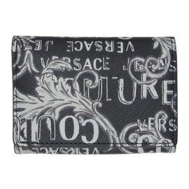 베르사체 진 꾸뛰르 베르사체 Versace Jeans Couture Black Logo Couture Bifold Wallet 231202M164016